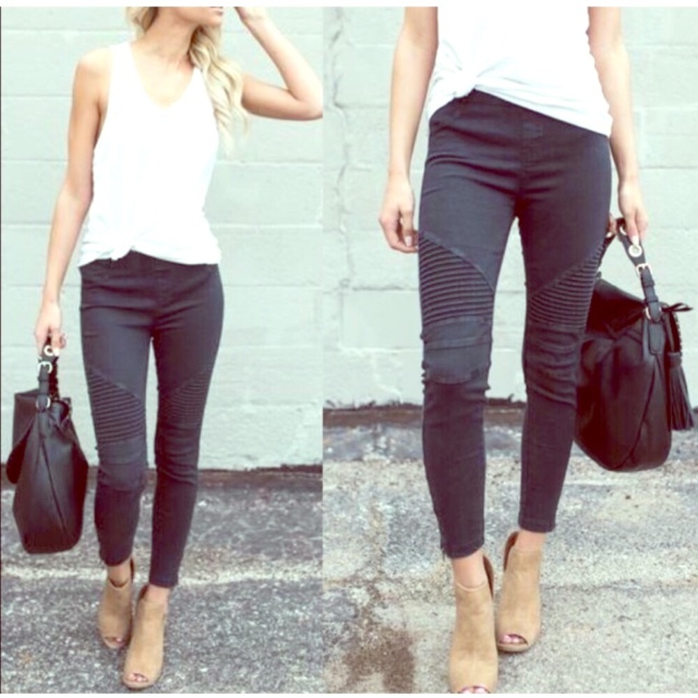 🎉 LAST PAIR!!! L/XL🎉🍑🍑 STRETCH MOTO LEGGINGS